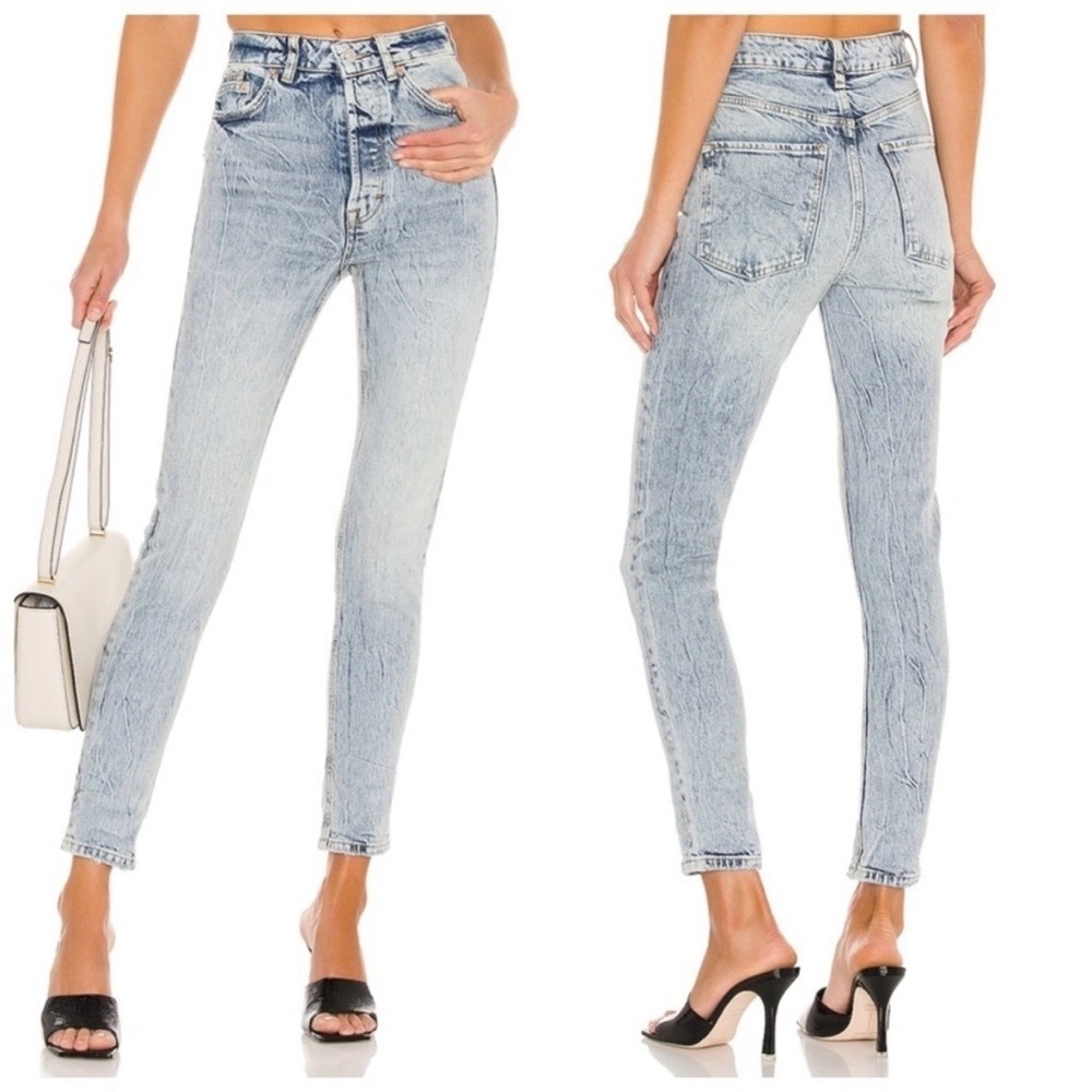 Free People Zuri Mom Jean in Lived in Blue